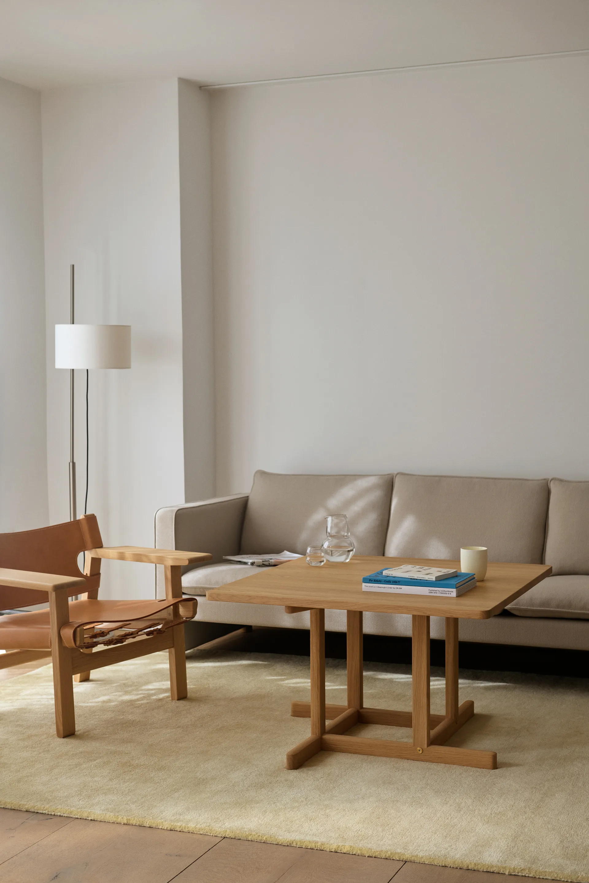 Table basse BM80 Mogensen Coffee Table 90x90 cm, Chêne clair huilé Fredericia Furniture