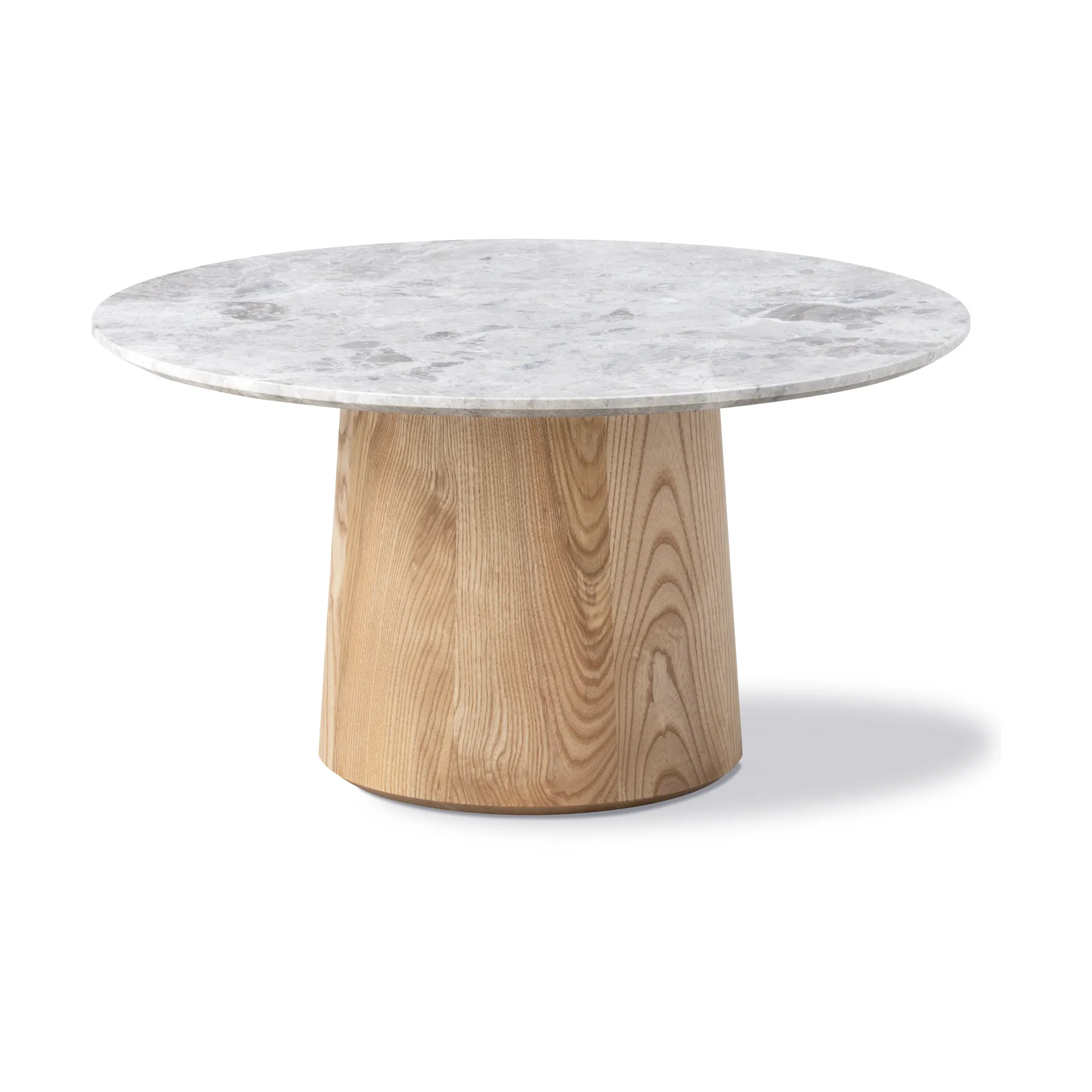 Table basse Niveau Ø61cm, Tundra Grey-ash huile traitée Fredericia Furniture