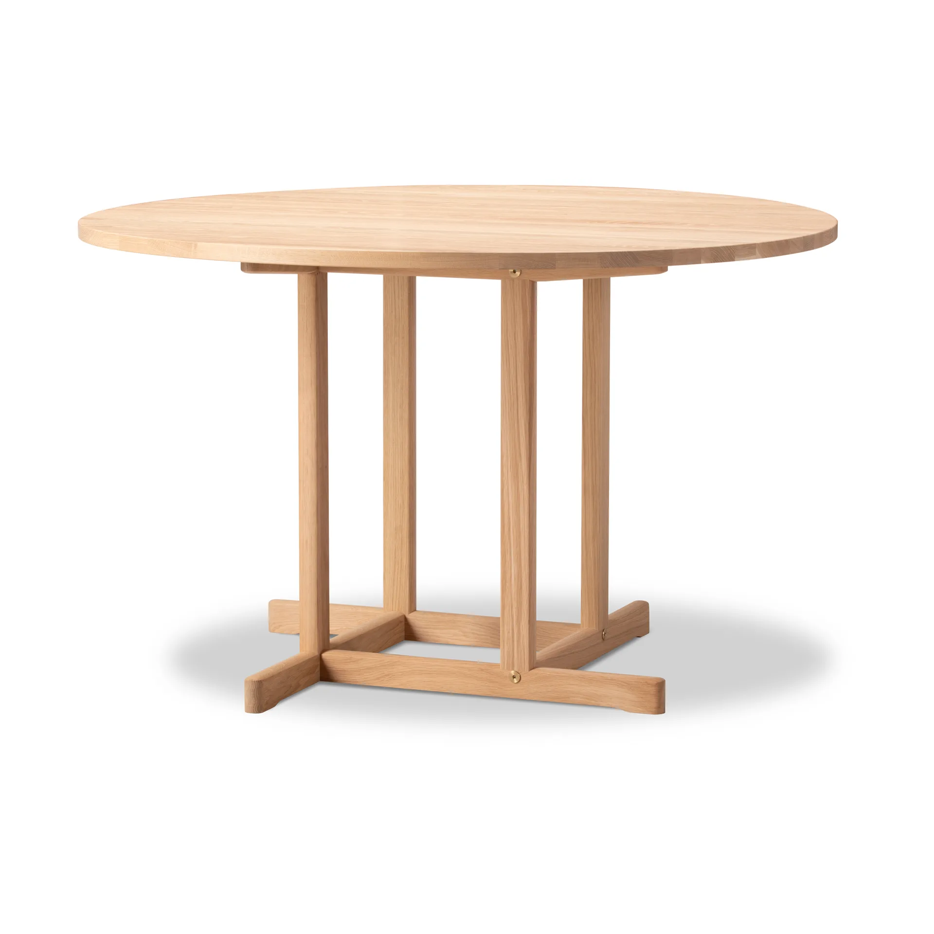 Table BM80 Mogensen Shaker Ø120 cm, Chêne clair huilé Fredericia Furniture