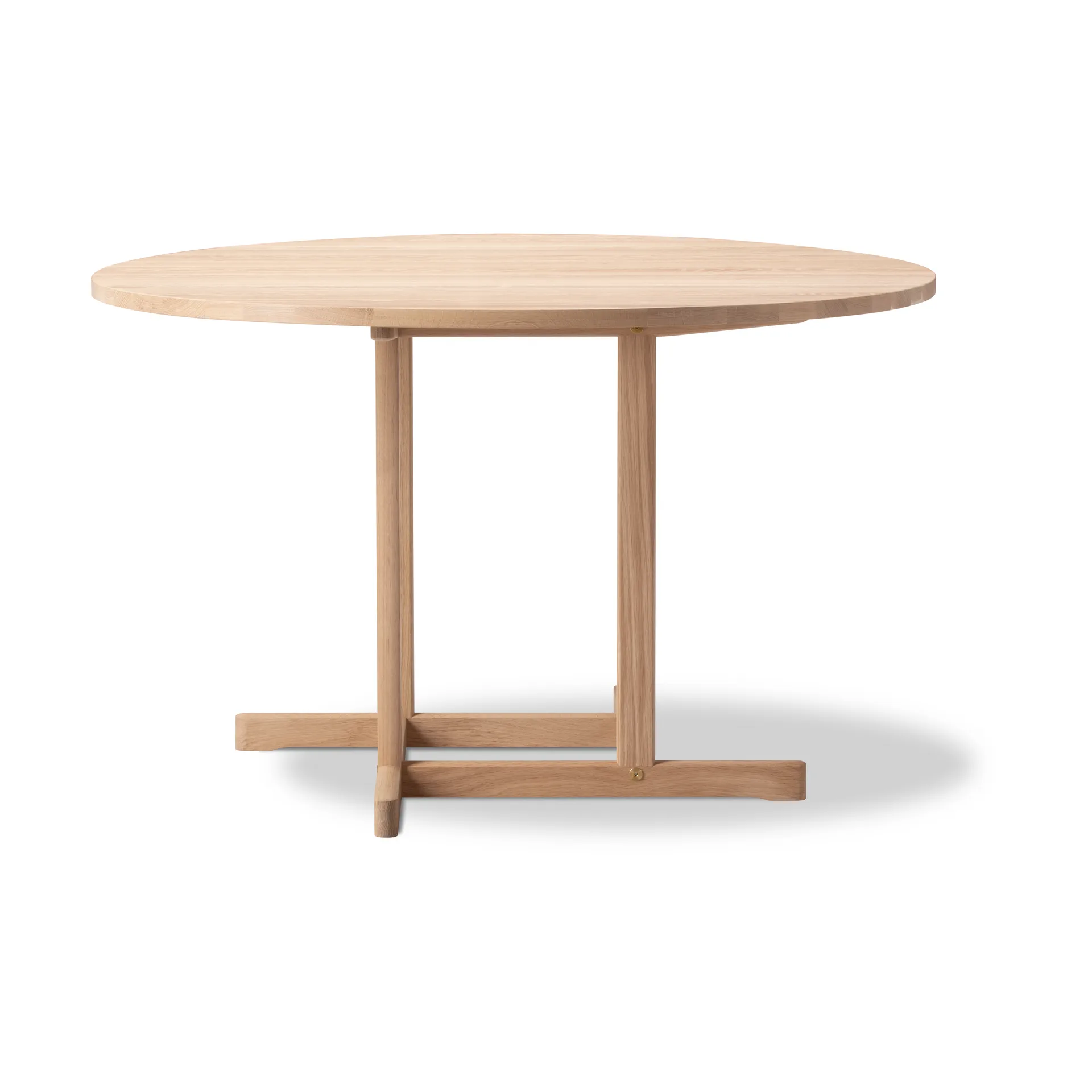 Table BM80 Mogensen Shaker Ø120 cm, Chêne savonné Fredericia Furniture