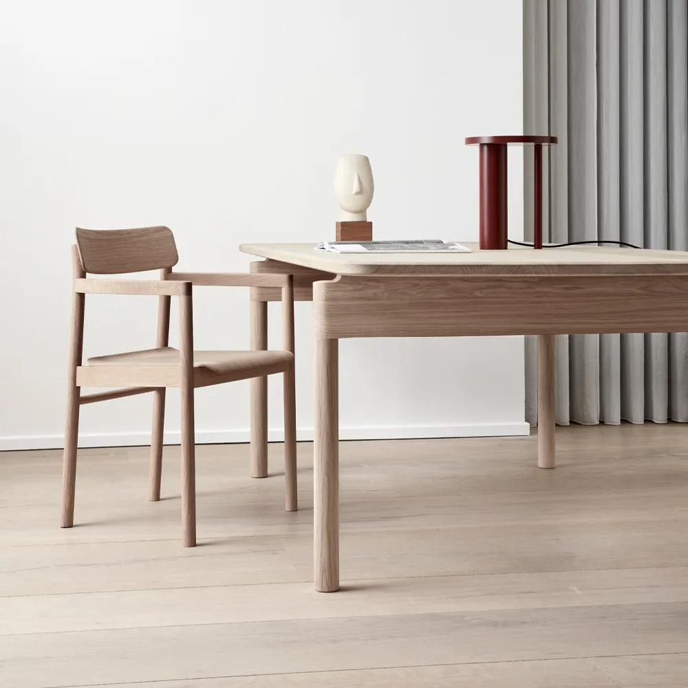 Table Post 6438, Chêne savonné, 100x225 cm Fredericia Furniture