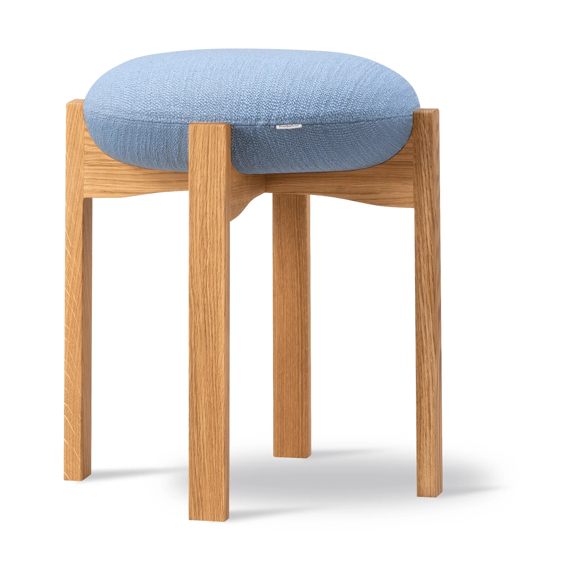 Fredericia Furniture Tabouret Pioneer bas Odino PV82 light blue-chêne laqué Fredericia Furniture Tabouret Pioneer bas Odino PV82 light blue-chêne laqué