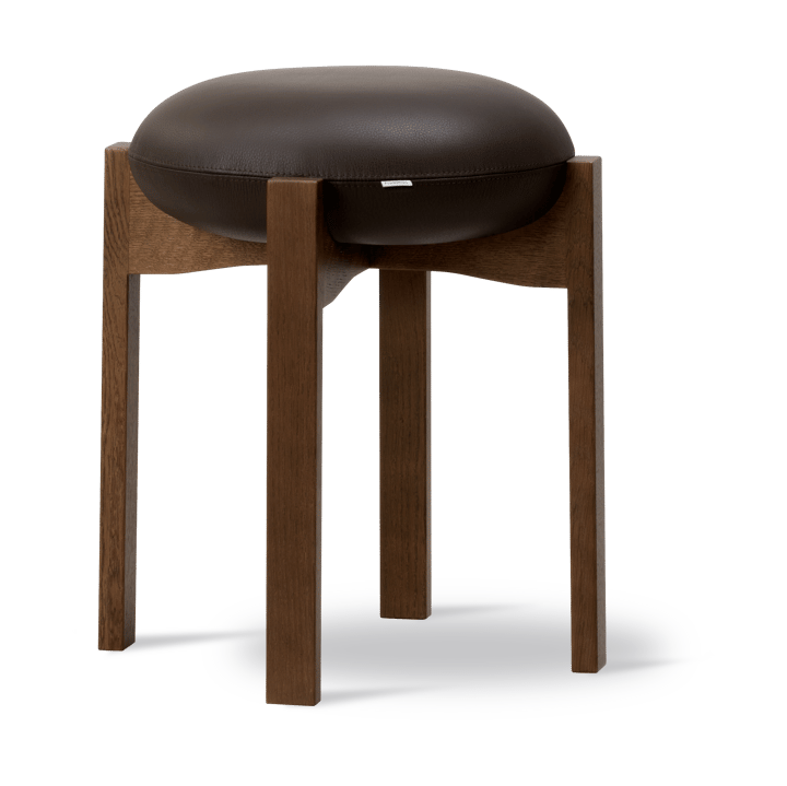 Tabouret Pioneer bas - Primo 86-1-chêne laqué teinté fumé - Fredericia Furniture