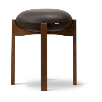Tabouret Pioneer bas - Primo 86-1-chêne laqué teinté fumé - Fredericia Furniture
