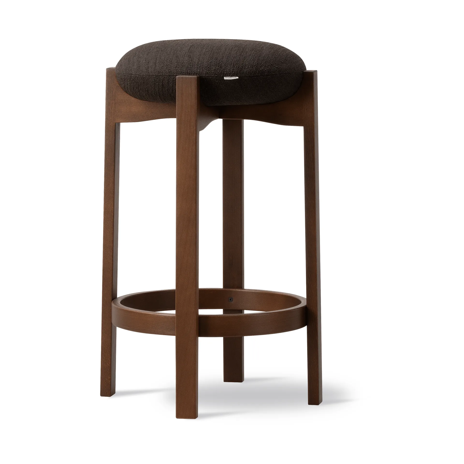 Tabouret Pioneer haut, Odino RC41 dark brown-hêtre laqué foncé Fredericia Furniture