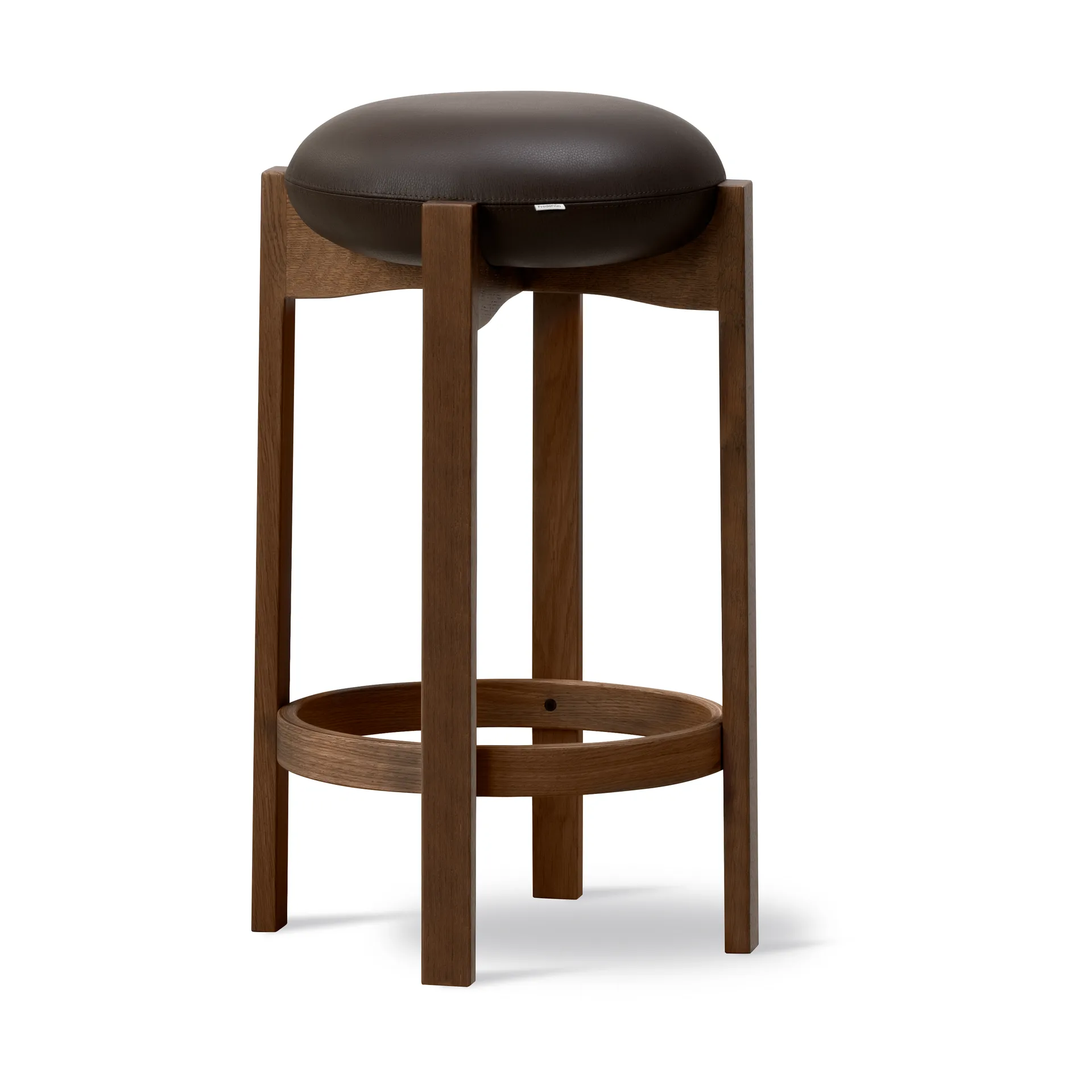 Tabouret Pioneer haut, Primo 86-1-chêne laqué teinté fumé Fredericia Furniture