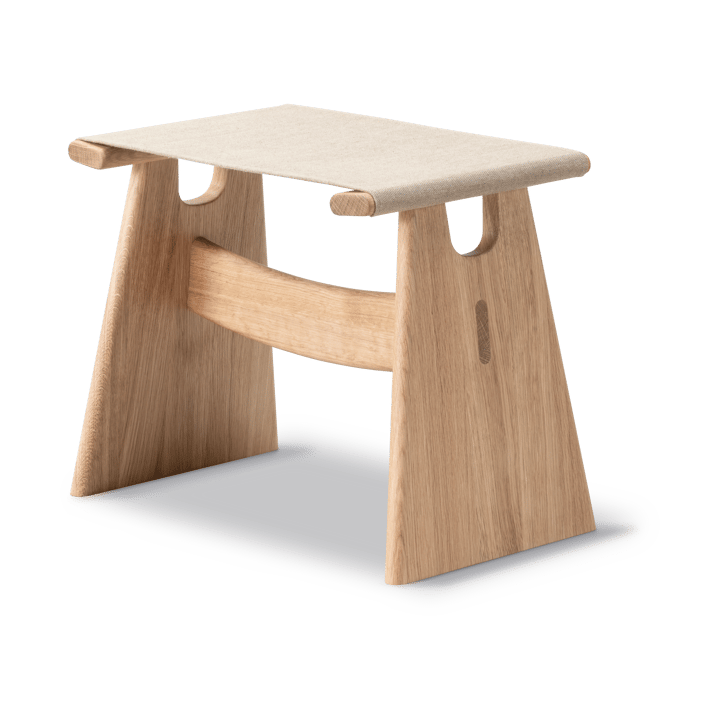 Tabouret Seto - Canvas naturel-chêne huilé - Fredericia Furniture