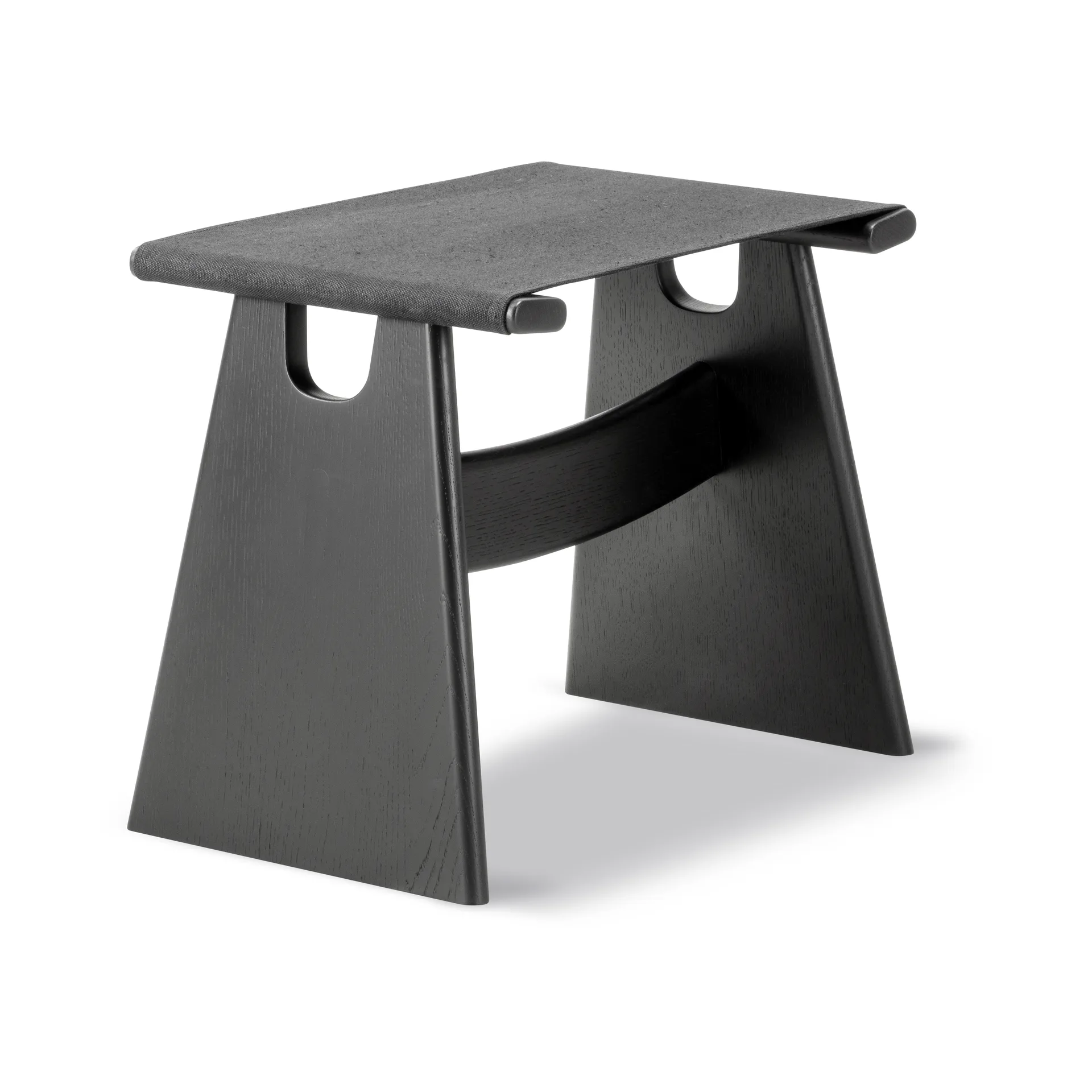 Tabouret Seto, Canvas noir-chêne noirci Fredericia Furniture