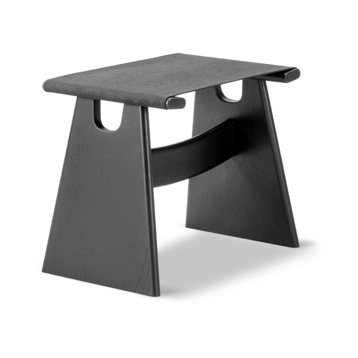 Tabouret Seto - Canvas noir-chêne noirci - Fredericia Furniture