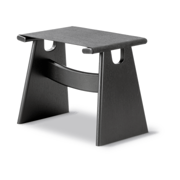 Tabouret Seto - Canvas noir-chêne noirci - Fredericia Furniture