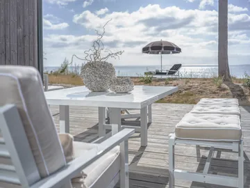 Banc 45 - Blanc, 135 cm - Fri Form