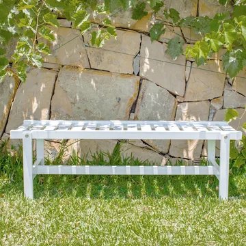Banc 45 - Blanc, 135 cm - Fri Form