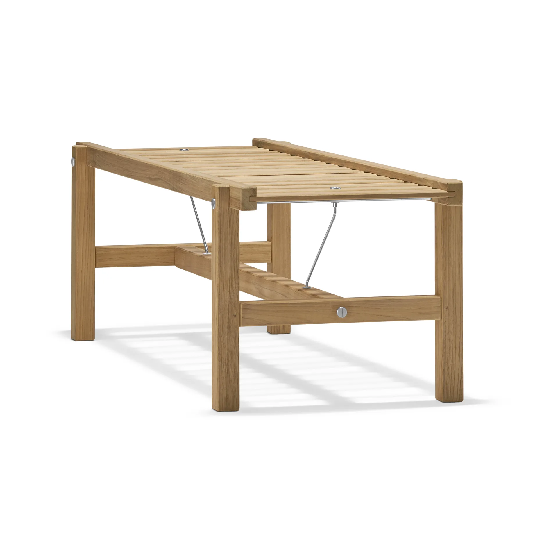 Banc 45, Teck, 135 cm Fri Form