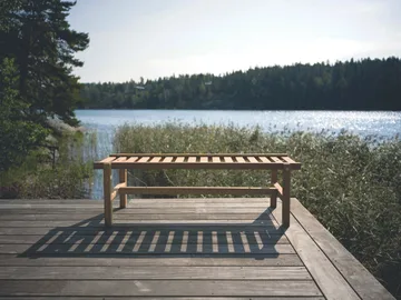 Banc 45 - Teck, 135 cm - Fri Form