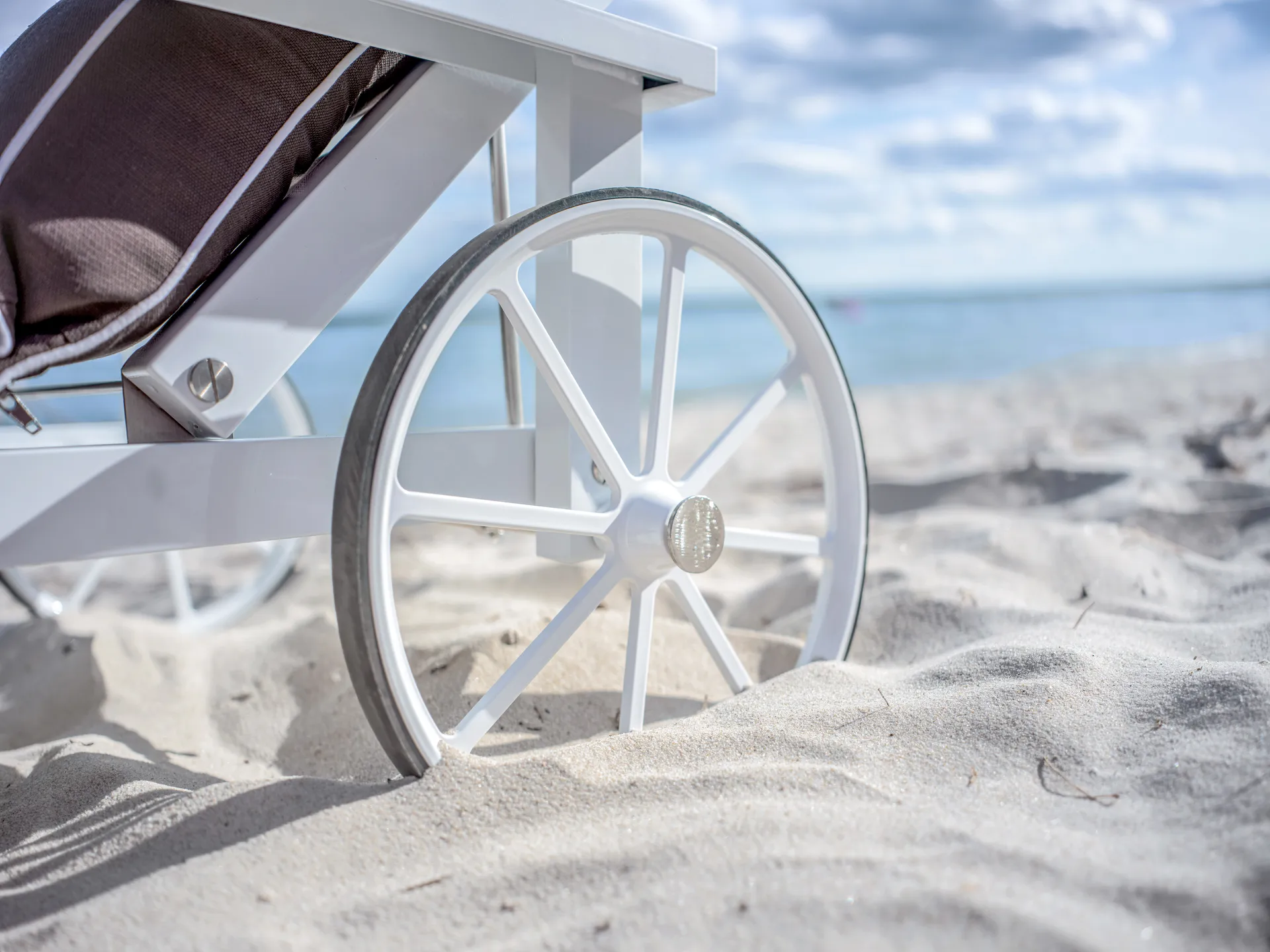 Chariot de repos 31, Blanc, 79x174 cm Fri Form