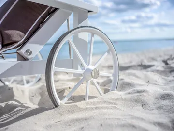 Chariot de repos 31 - Blanc, 79x174 cm - Fri Form