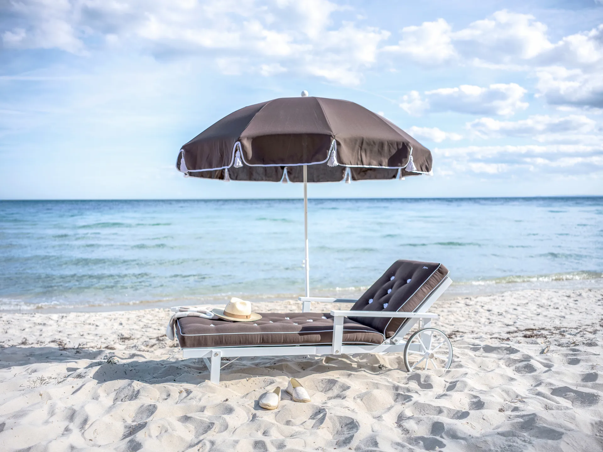 Chariot de repos 31, Blanc, 79x174 cm Fri Form