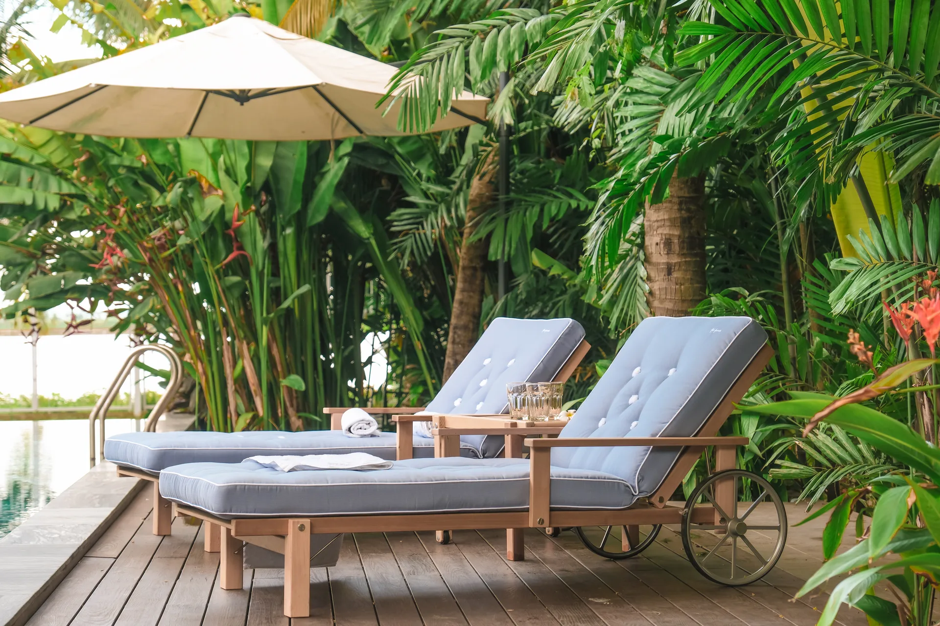 Chariot de repos 31, Redwood, 78x171 cm Fri Form