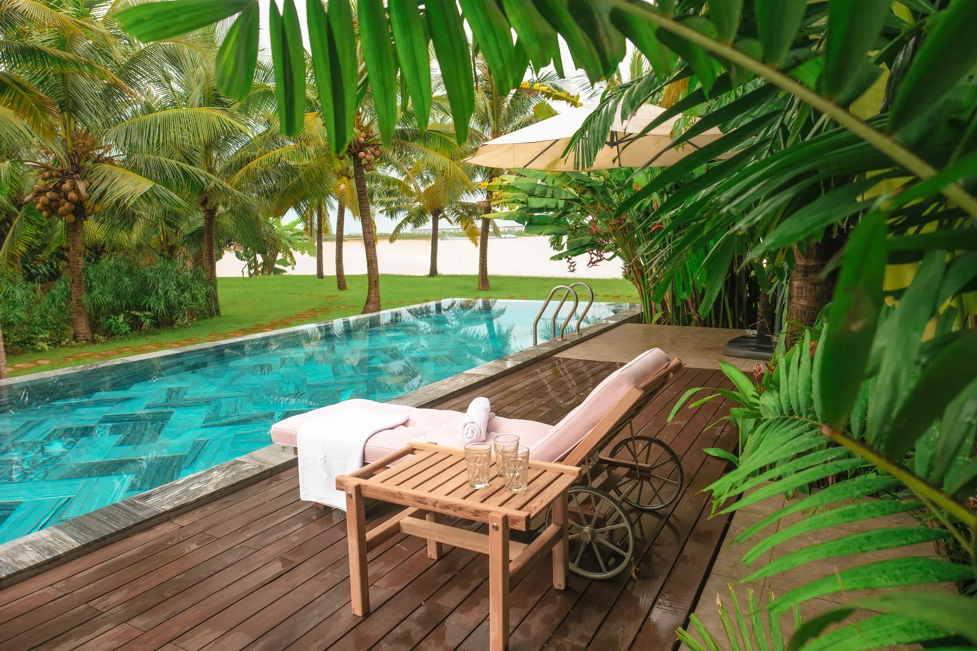 Chariot de repos 31, Redwood, 78x171 cm Fri Form