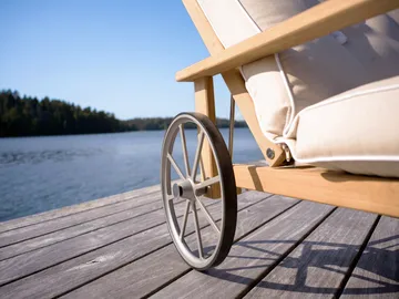 Chariot de repos 31 - Teck, 78x171 cm - Fri Form