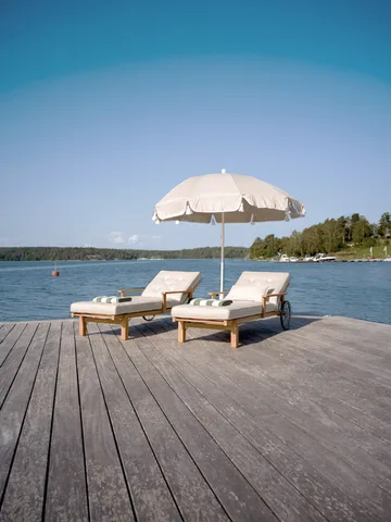 Chariot de repos 31 - Teck, 78x171 cm - Fri Form