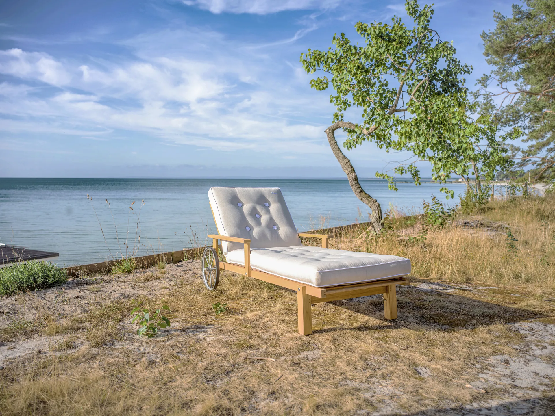 Chariot de repos 31, Teck, 78x171 cm Fri Form