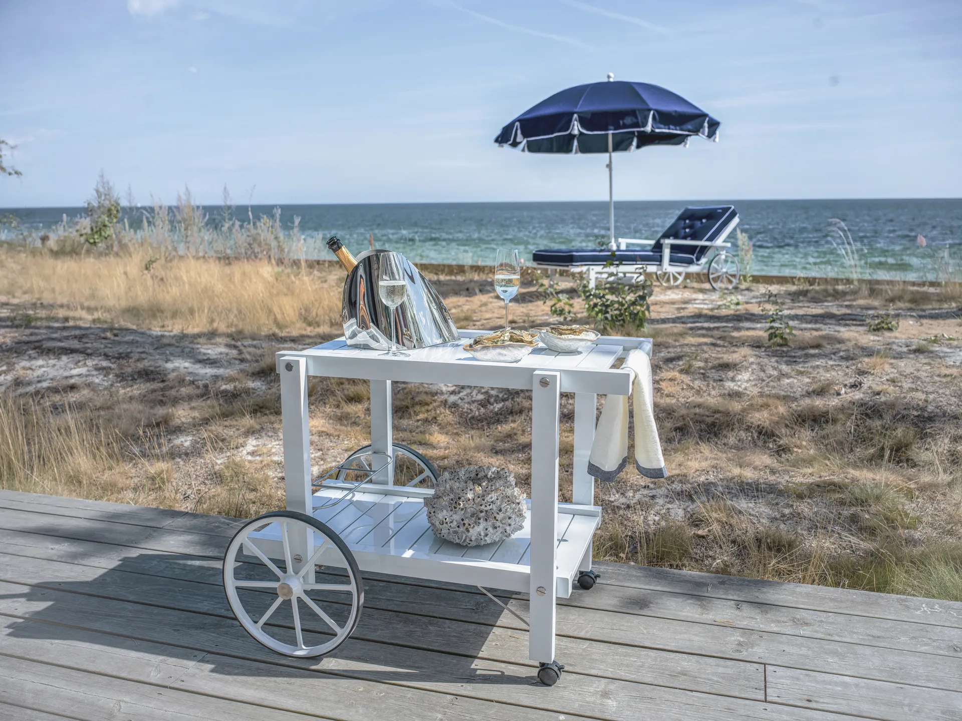 Chariot de service 14, Blanc Fri Form