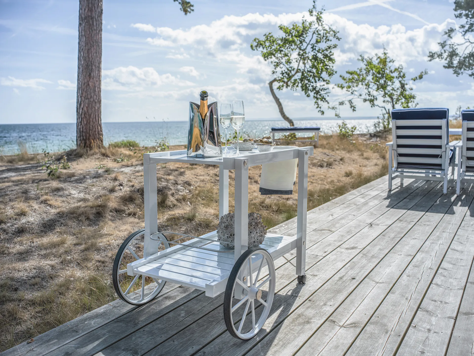 Chariot de service 14, Blanc Fri Form