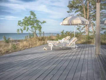 Parasol 90 - Beige, Ø220 cm - Fri Form