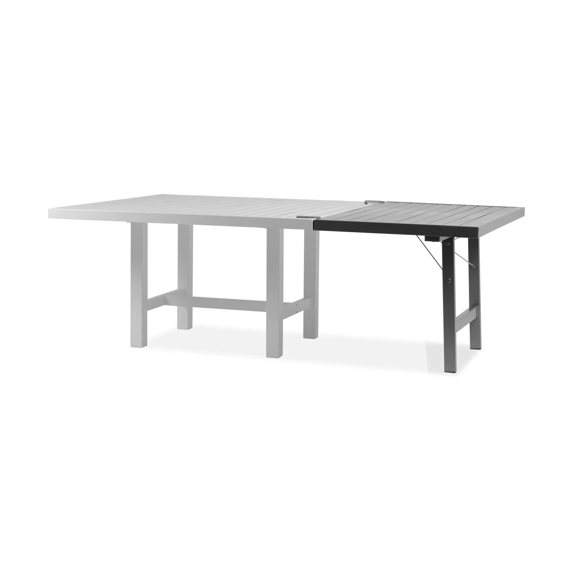 Rallonge de table avec pieds 68, Gris, H : 66 cm Fri Form