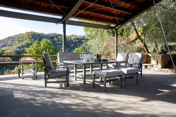 Table 62 - Gris, 142×80×65,5 cm - Fri Form