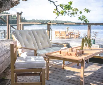 Table 63 - Teck, 150x73x51 cm - Fri Form