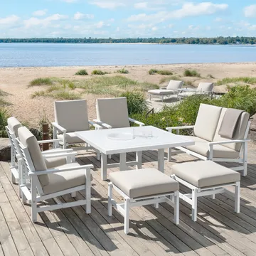 Table 65 - Blanc, 124x122x72 cm - Fri Form