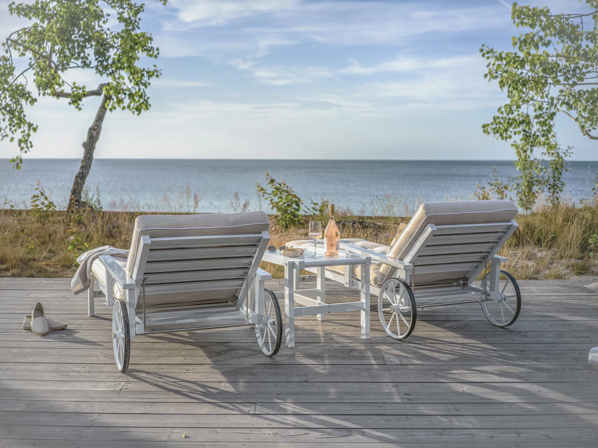 Table roulante 49, Blanc, 50x46 cm Fri Form