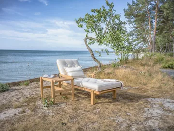 Table roulante 49 - Teck, 48x45 cm - Fri Form