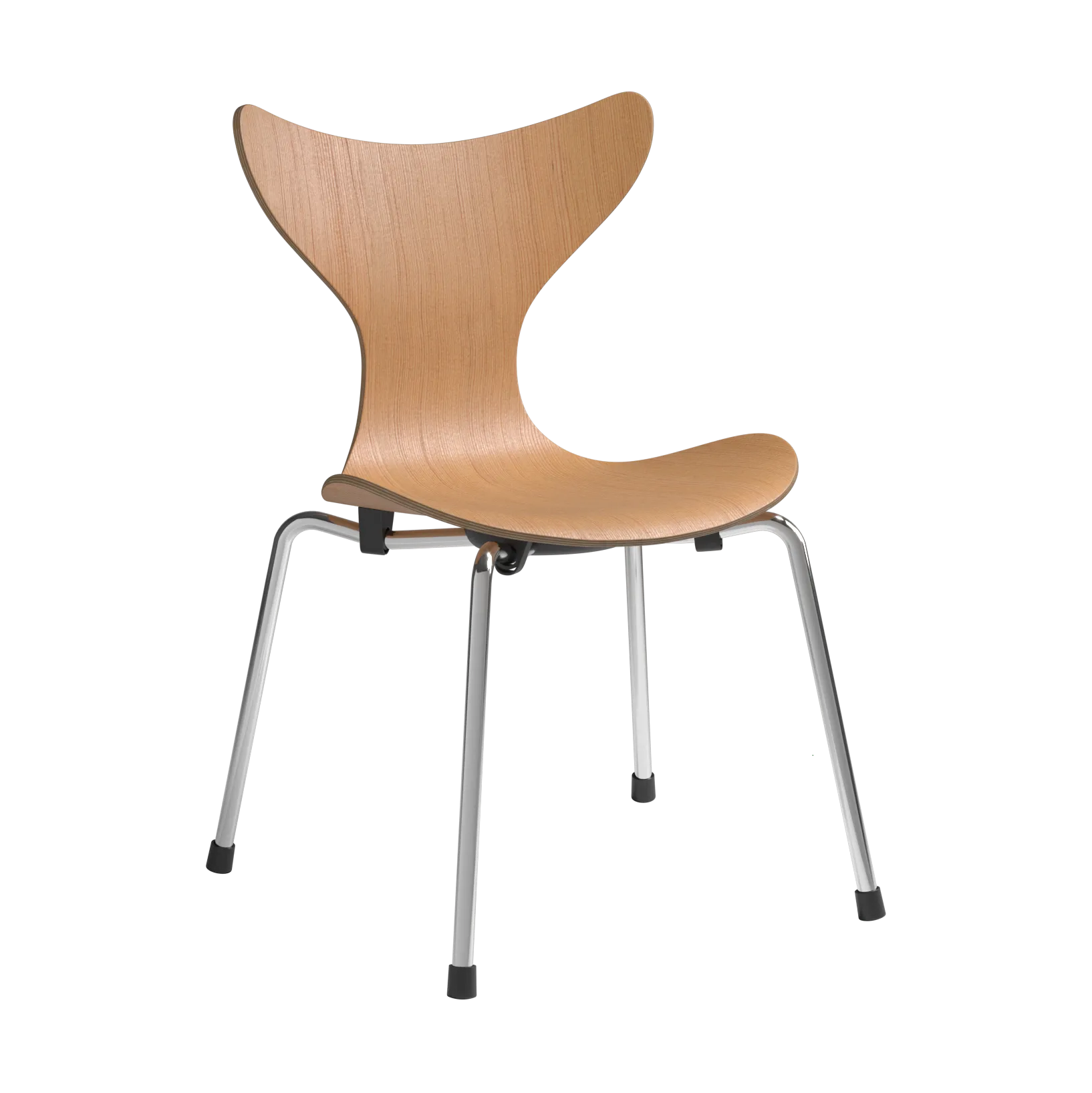 Chaise d'enfant Liljan, Oregon pine-chrome Fritz Hansen