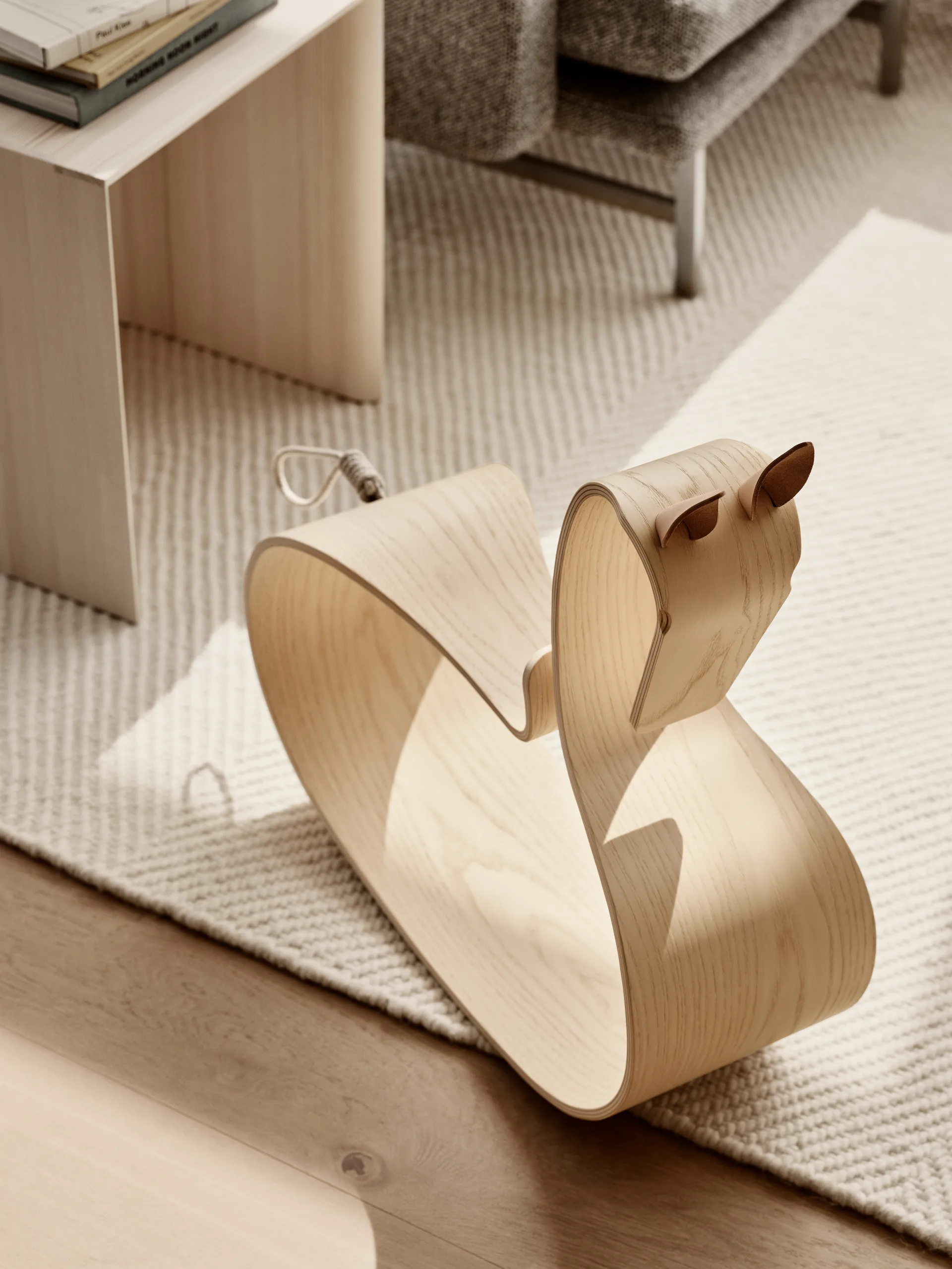 Cheval à bascule Rocking Horse, Frêne laqué clair Fritz Hansen