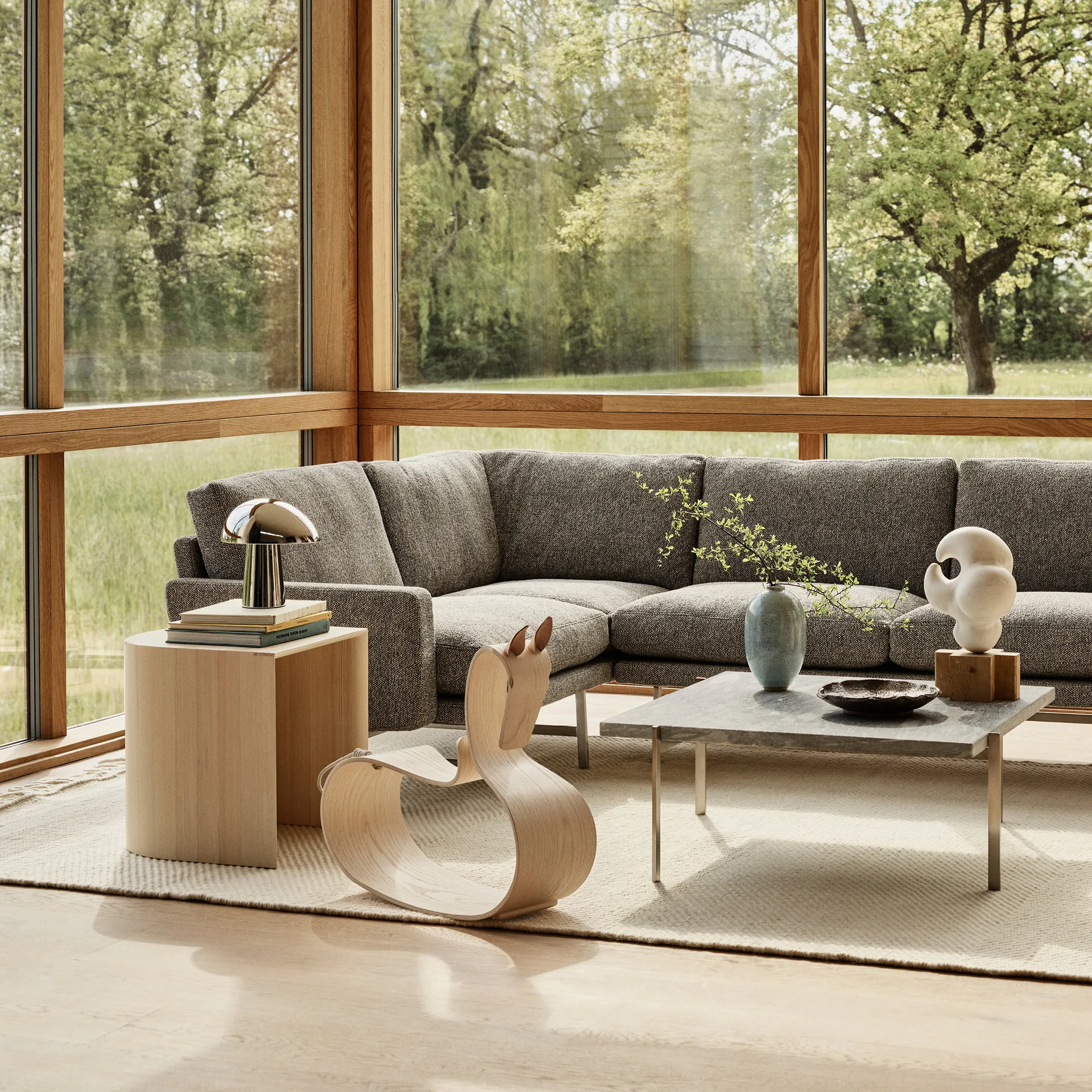 Cheval à bascule Rocking Horse, Frêne laqué clair Fritz Hansen