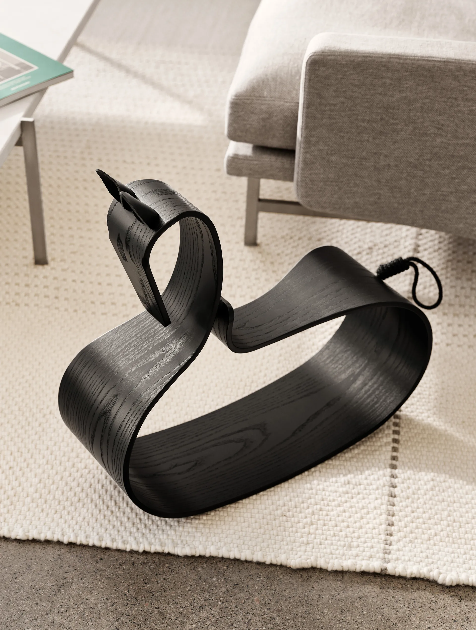 Cheval à bascule Rocking Horse, Frêne noir Fritz Hansen