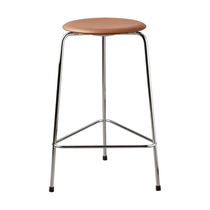 High Dot counter stool 3 pieds - Essential walnut-chrome - Fritz Hansen