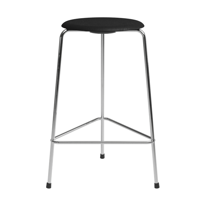High Dot counter stool 3 pieds - Frêne noir-chrome - Fritz Hansen