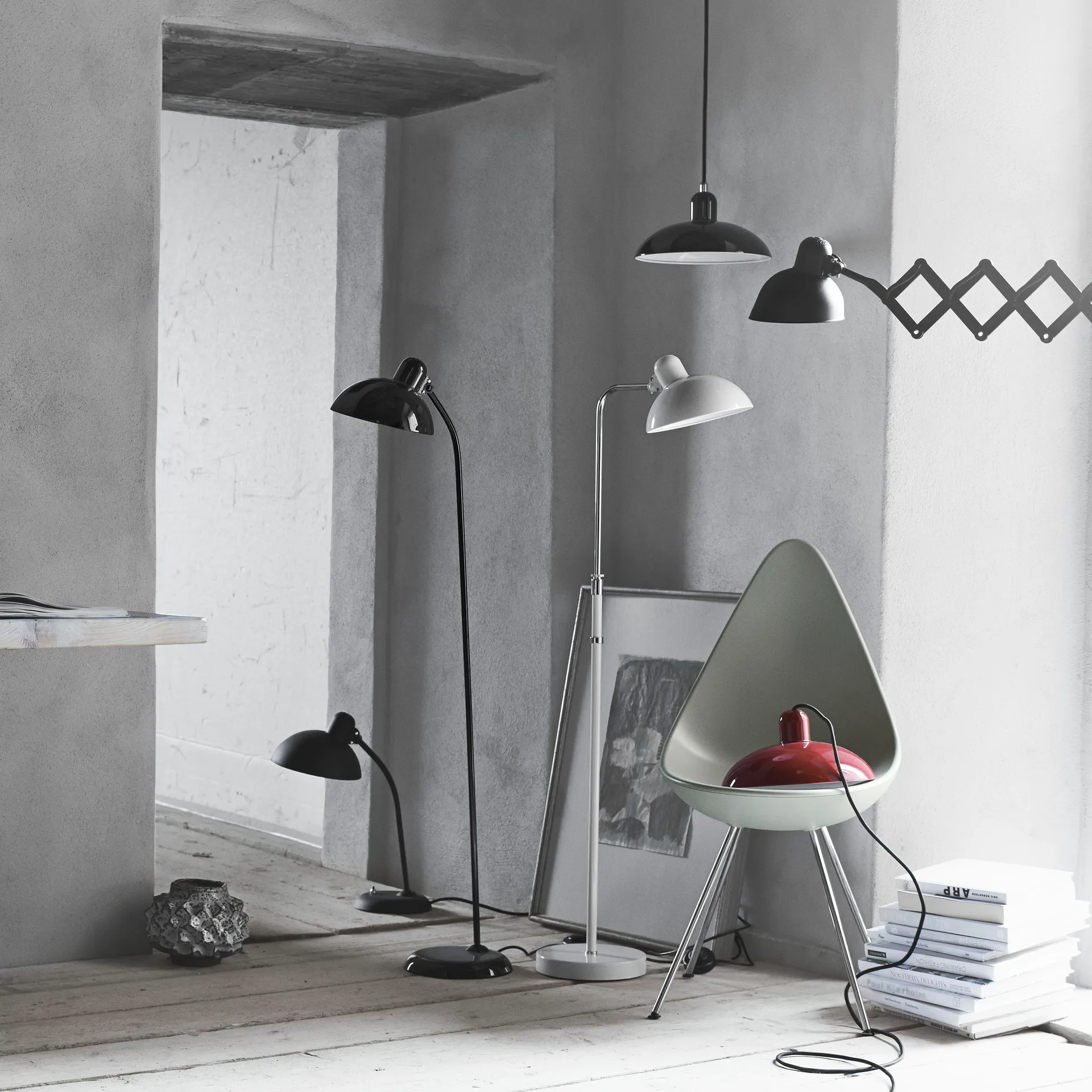 Lampadaire Kaiser Idell 6556-F, Black Fritz Hansen