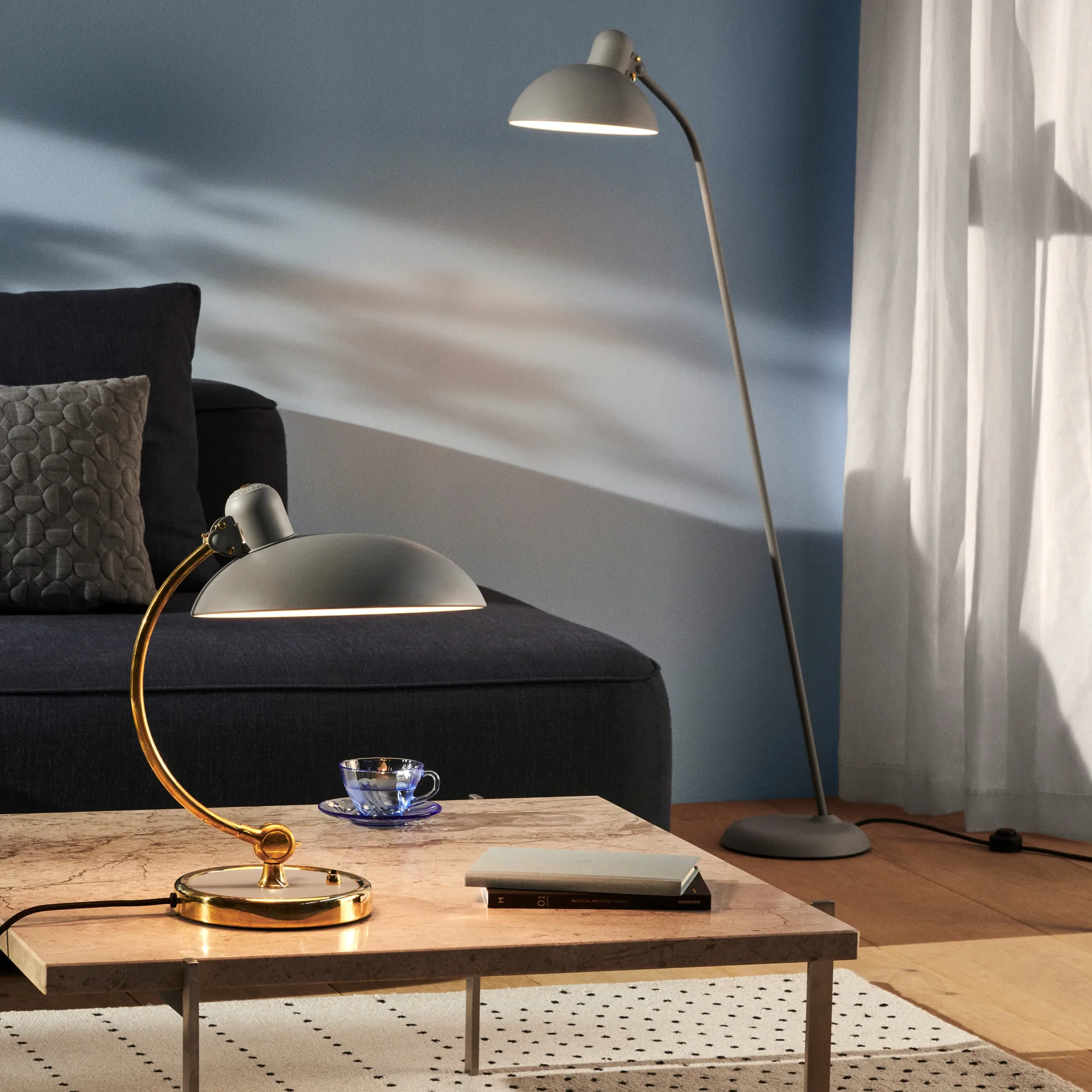 Lampadaire Kaiser Idell 6556-F, Easy grey Fritz Hansen