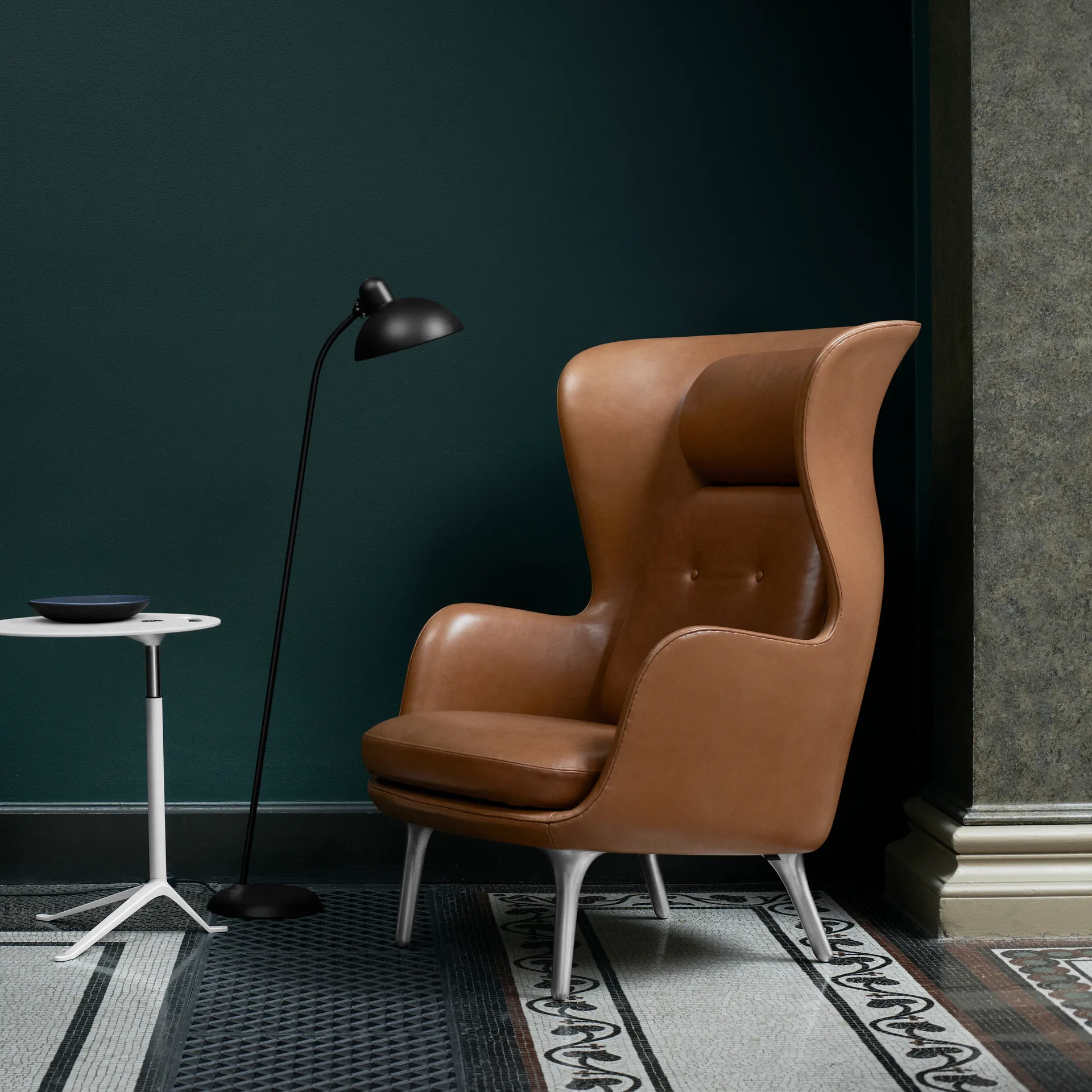 Lampadaire Kaiser Idell 6556-F, Matt black Fritz Hansen