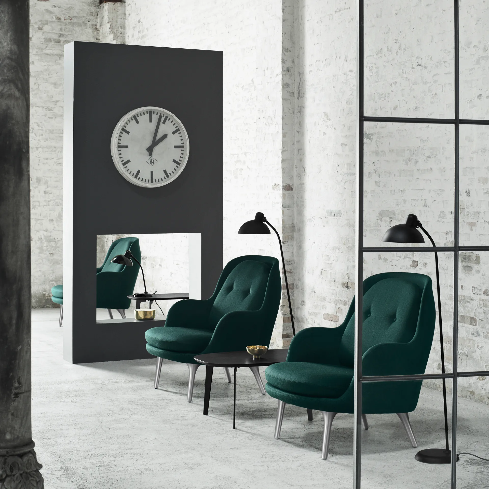 Lampadaire Kaiser Idell 6556-F, Matt black Fritz Hansen