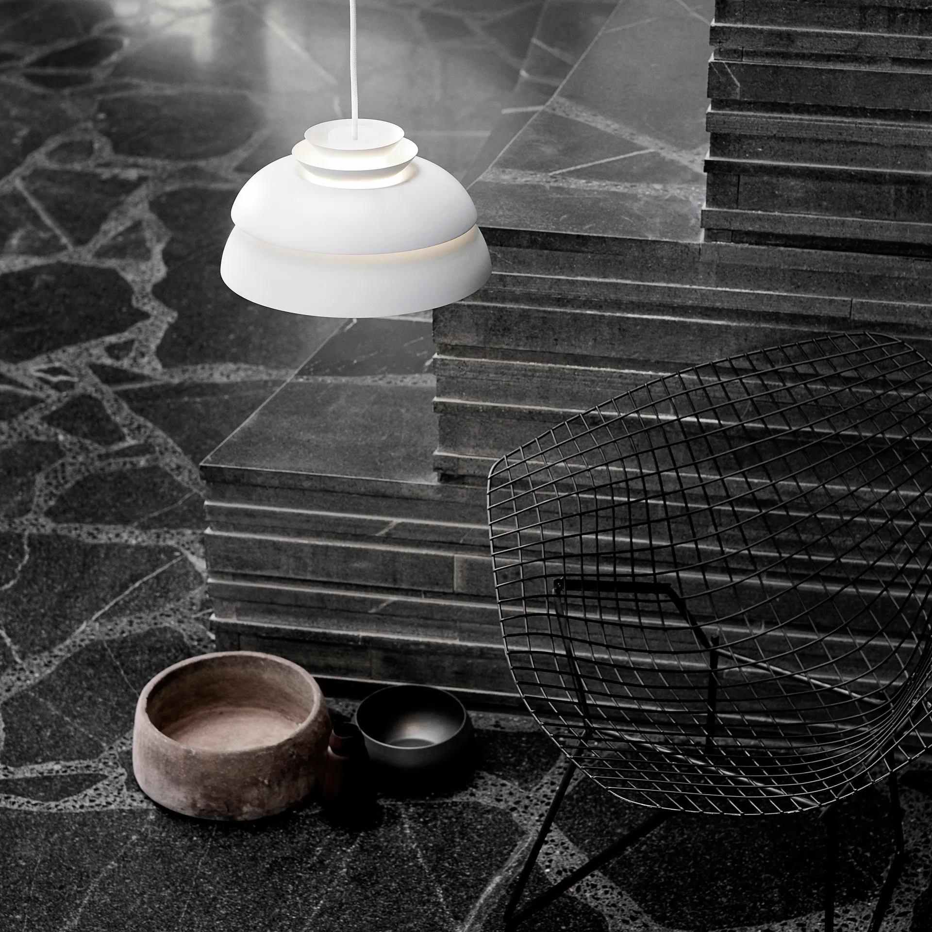 Lampe à suspension Concert blanc, P1 Fritz Hansen
