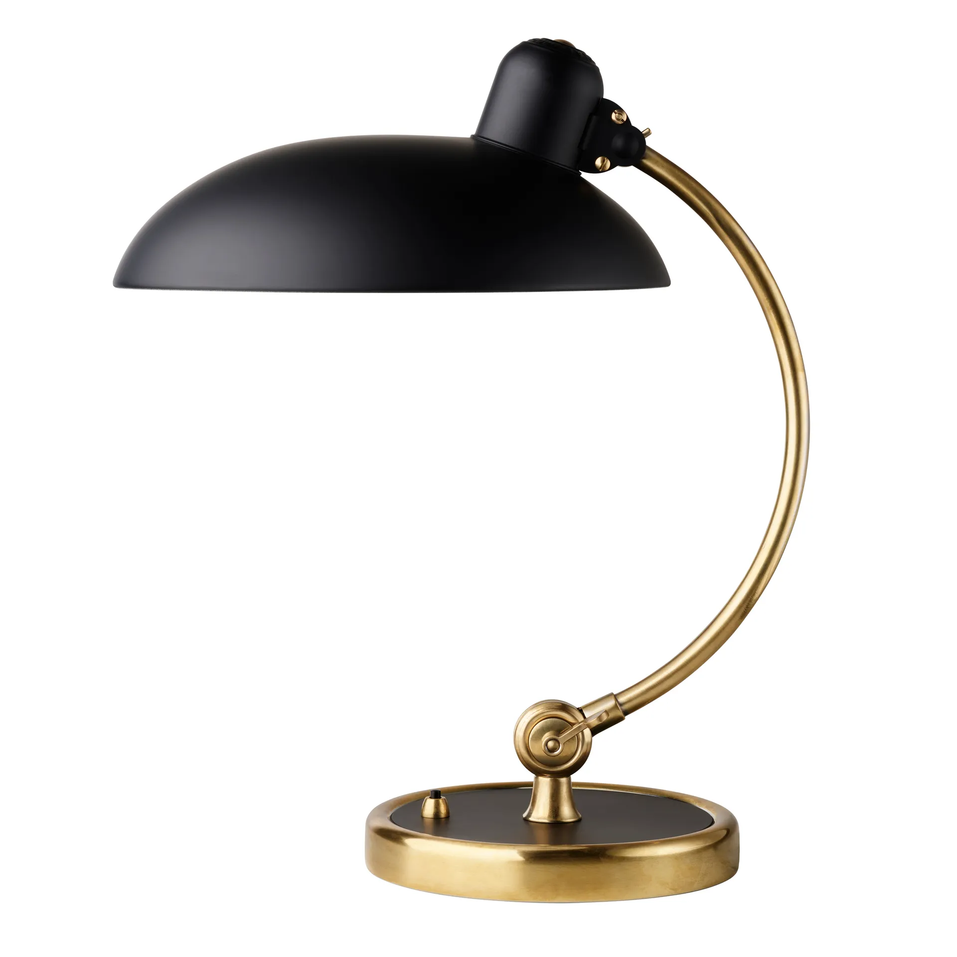Lampe de table Kaiser Idell 6631-T Luxus laiton, Noir mat Fritz Hansen