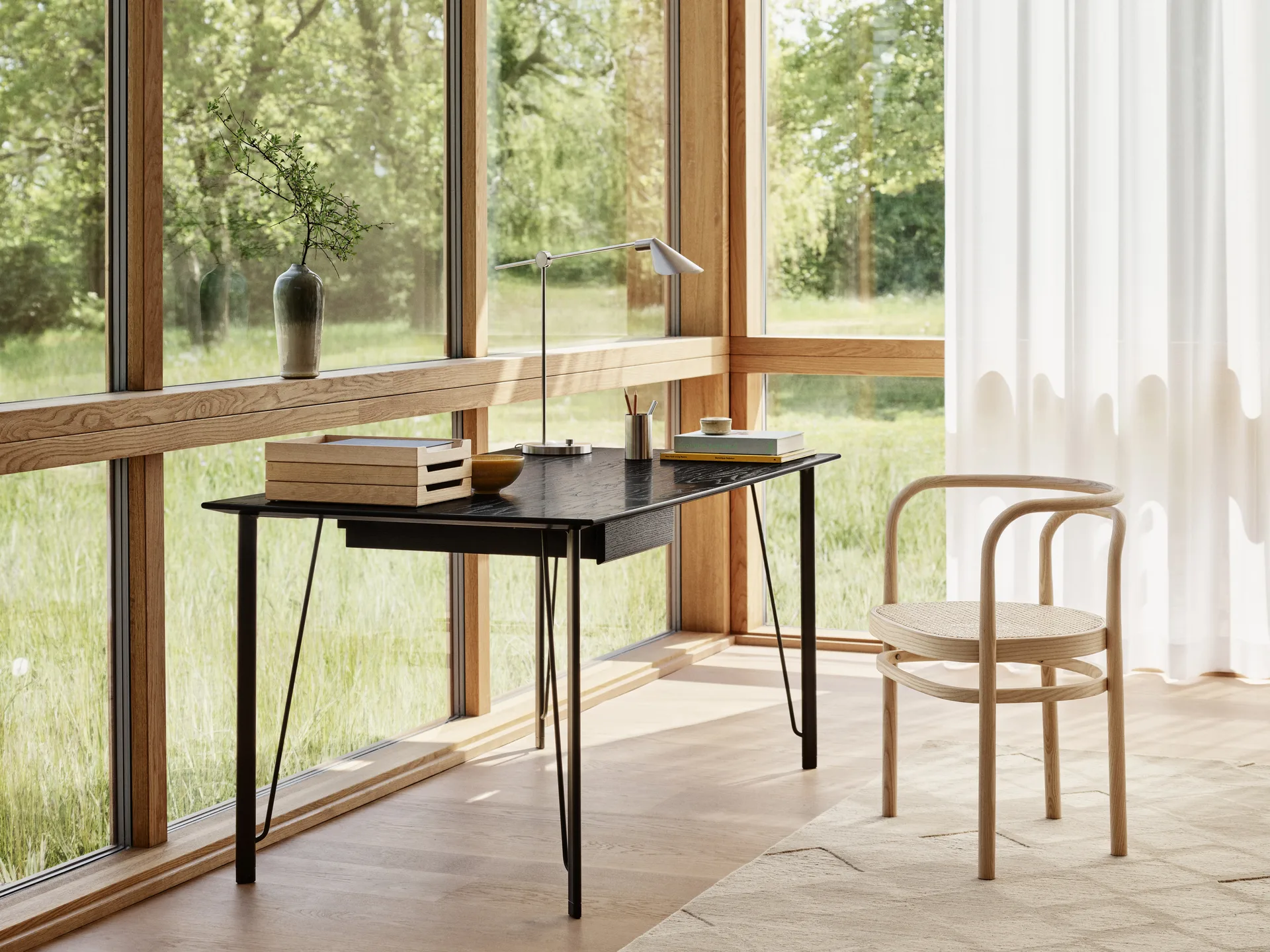 Lampe de table MS021, Steel Fritz Hansen