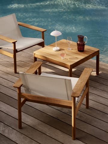 Lampe de table portable Clam 31 cm - White - Fritz Hansen