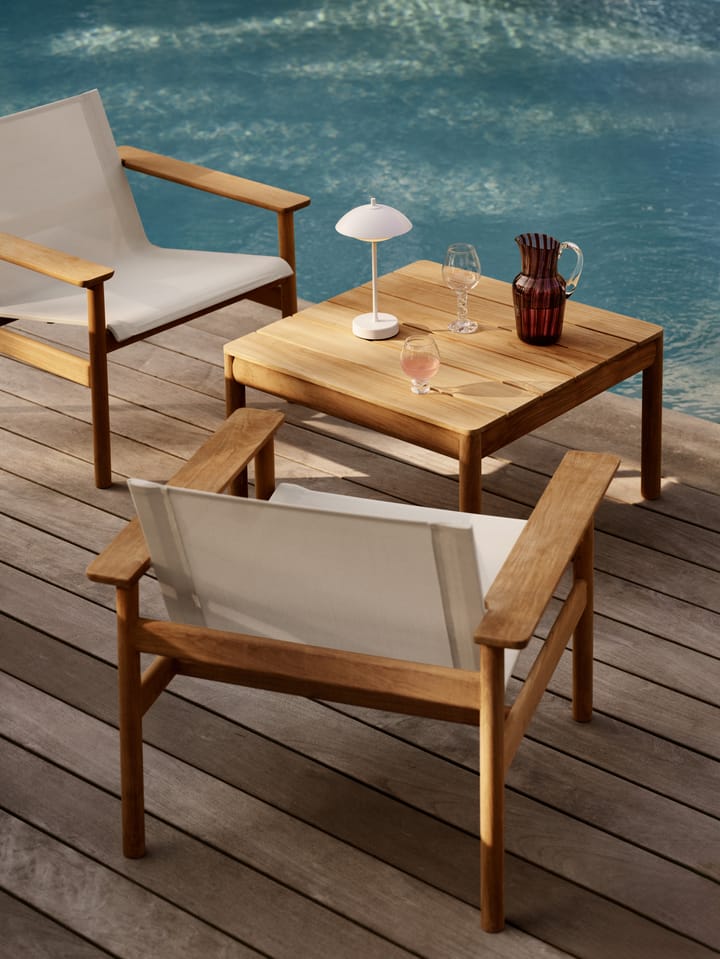 Lampe de table portable Clam 31 cm, White Fritz Hansen
